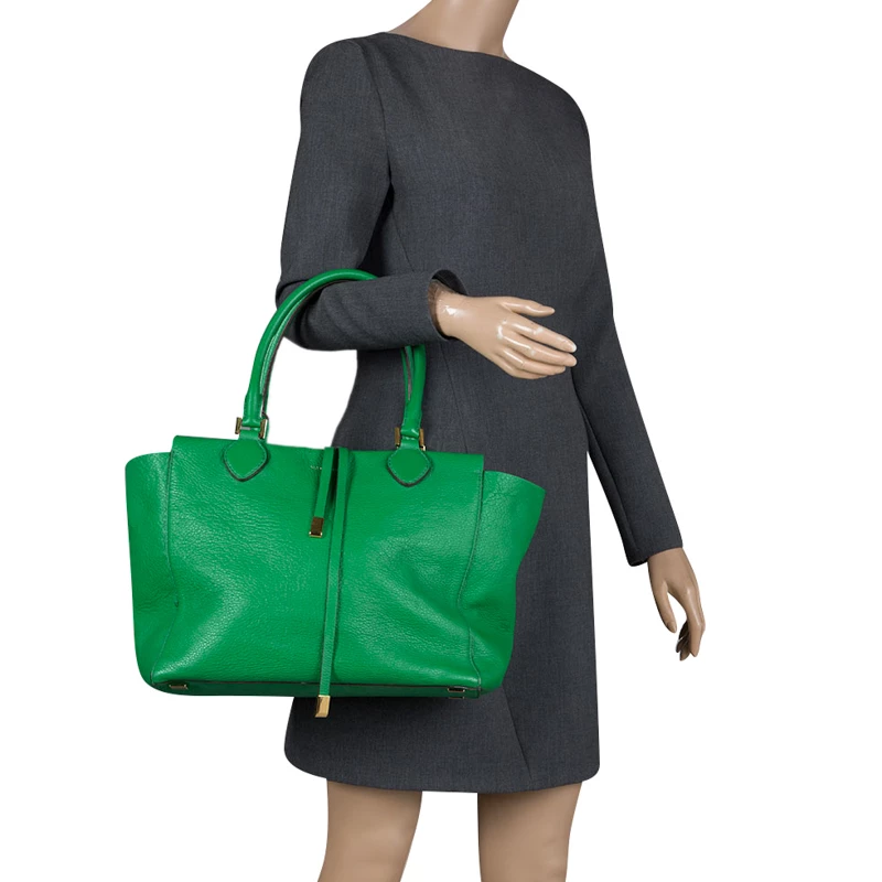 Michael Kors Green Soft Leather Miranda Tote For Women - Image 2