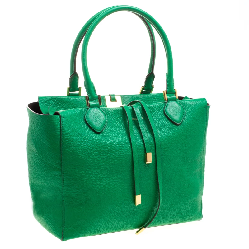 Michael Kors Green Soft Leather Miranda Tote For Women - Image 3