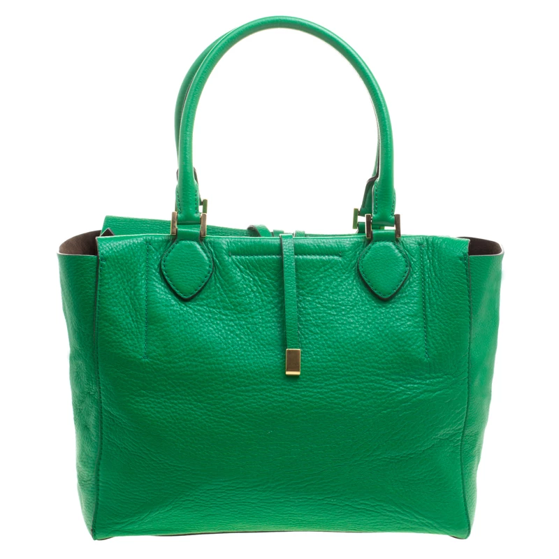 Michael Kors Green Soft Leather Miranda Tote For Women - Image 4
