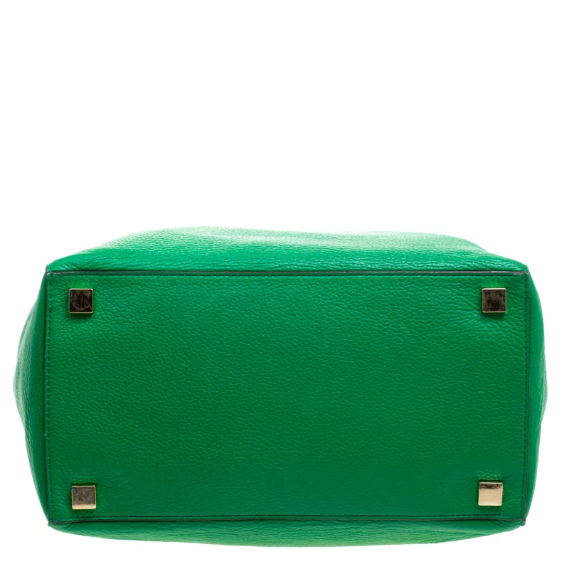 Michael Kors Green Soft Leather Miranda Tote For Women - Image 6