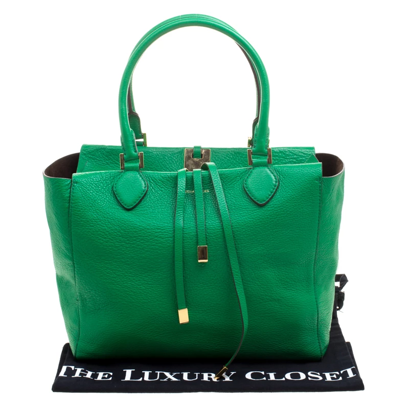 Michael Kors Green Soft Leather Miranda Tote For Women - Image 9