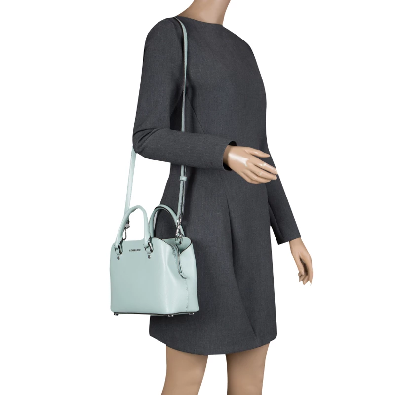 Michael Kors Mint Leather Savannah Crossbody Bag For Women - Image 2
