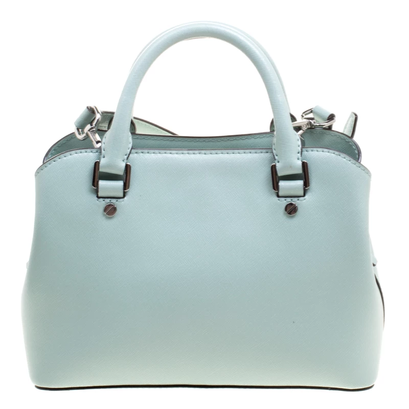 Michael Kors Mint Leather Savannah Crossbody Bag For Women - Image 4