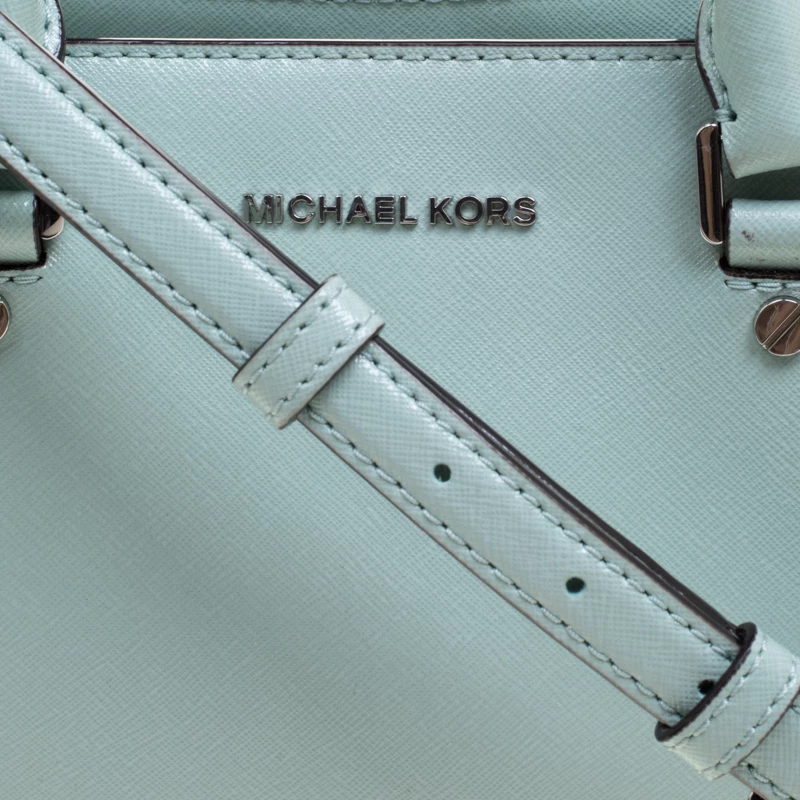 Michael Kors Mint Leather Savannah Crossbody Bag For Women - Image 5