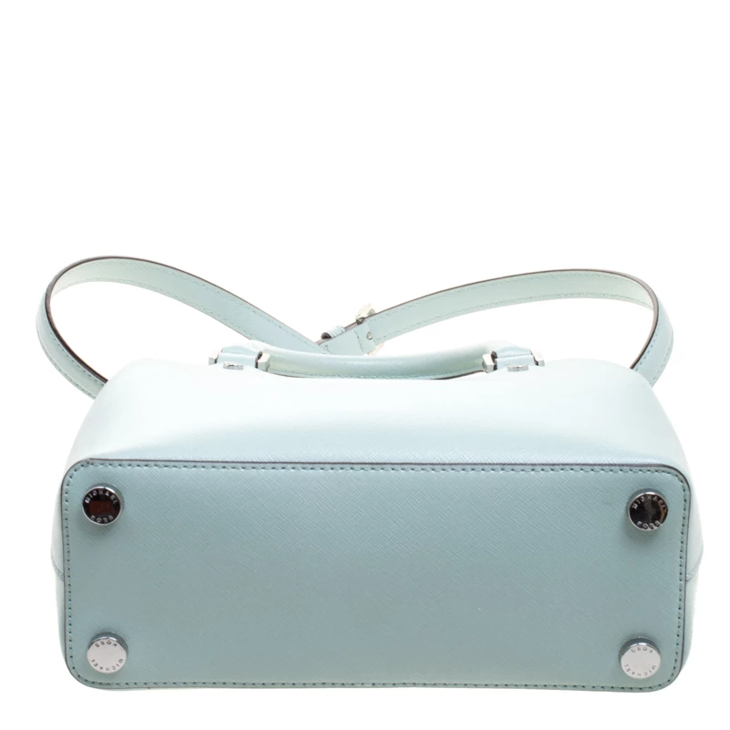 Michael Kors Mint Leather Savannah Crossbody Bag For Women - Image 6