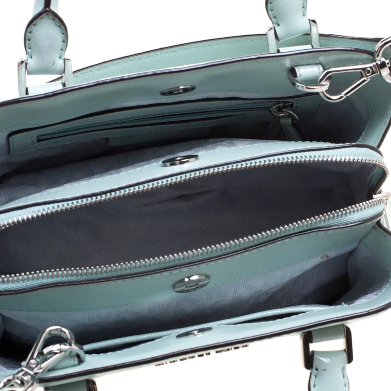 Michael Kors Mint Leather Savannah Crossbody Bag For Women - Image 7