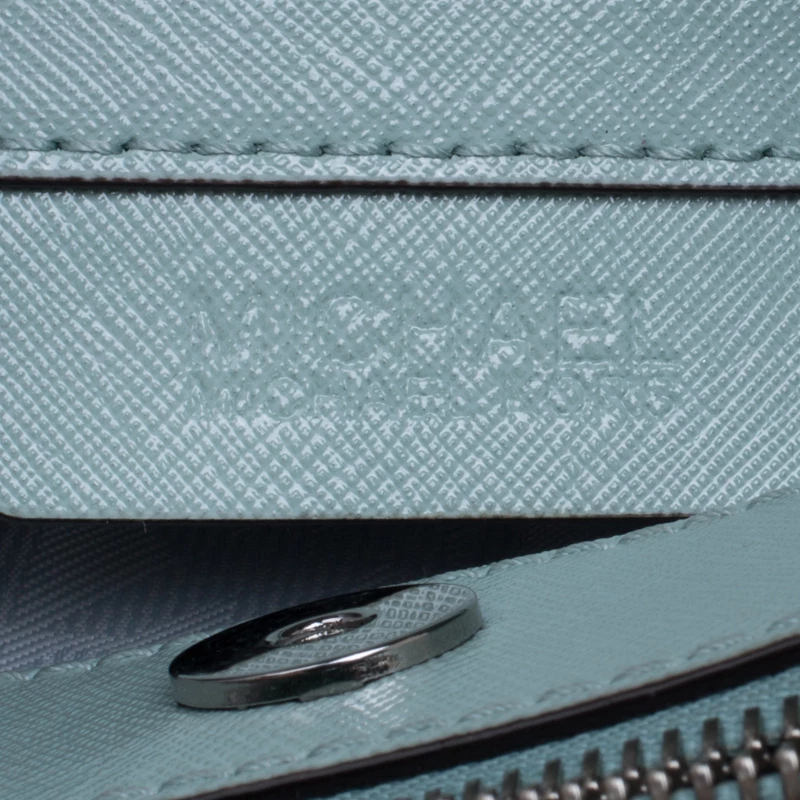 Michael Kors Mint Leather Savannah Crossbody Bag For Women - Image 8