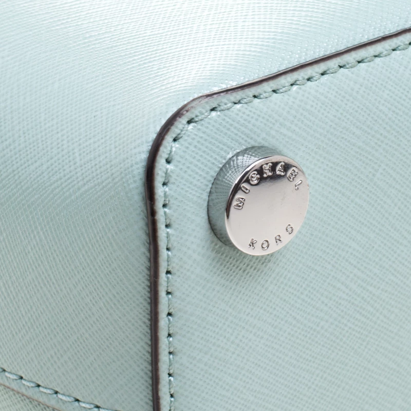 Michael Kors Mint Leather Savannah Crossbody Bag For Women - Image 10