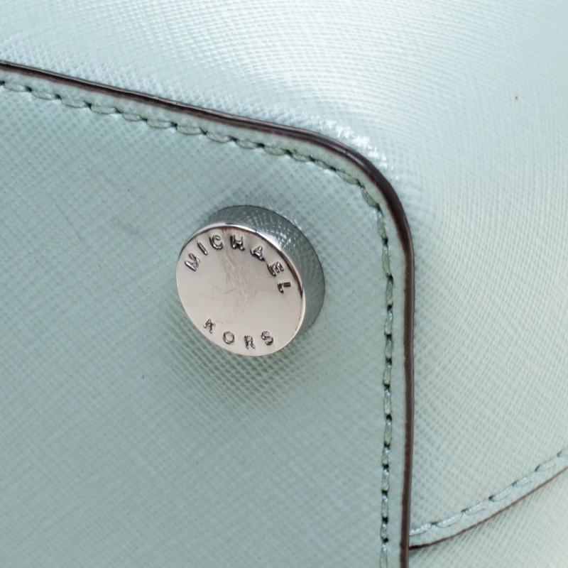 Michael Kors Mint Leather Savannah Crossbody Bag For Women - Image 12