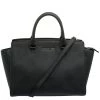 Michael Kors Black Saffiano Leather Medium Selma Tote For Women