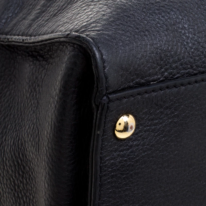 Michael Kors Black Leather East West Hamilton Tote For Women - Image 10