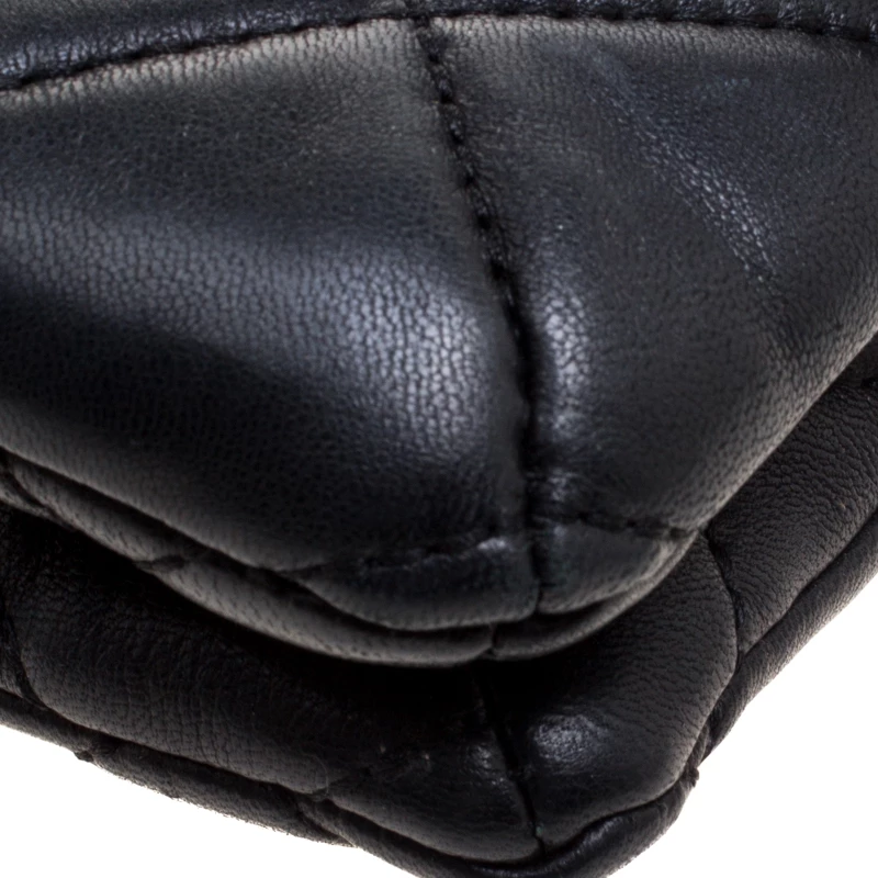 Michael Kors Black Quilted Leather Small Sloan Messenger Bag For Women - Image 11