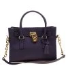 Michael Kors Purple Leather Hamilton Satchel For Women