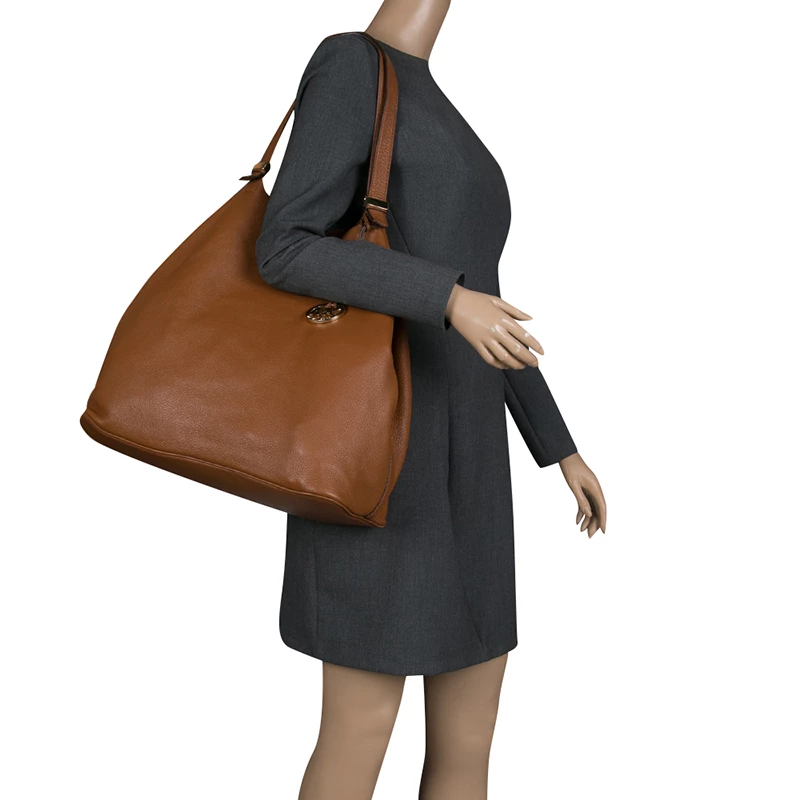 Michael Kors Cognac Leather Shopper Tote For Women - Image 2