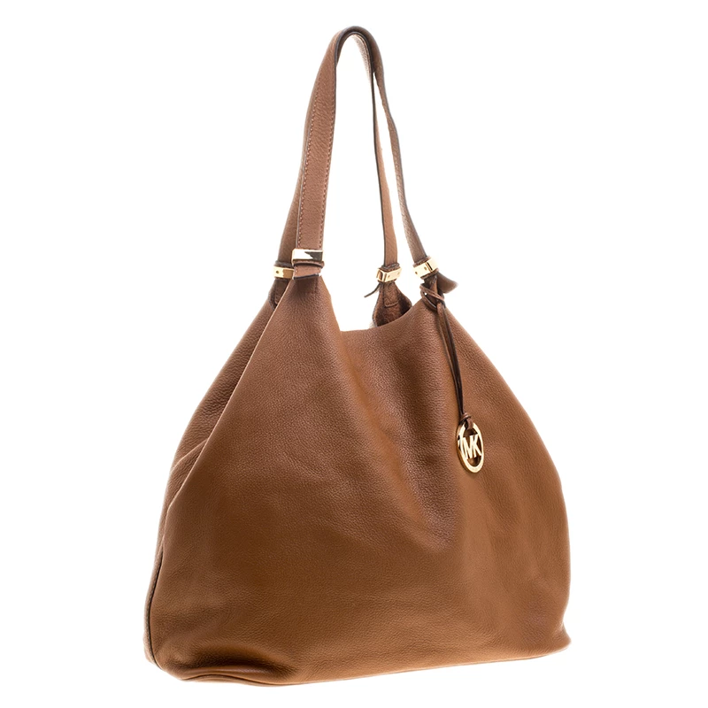 Michael Kors Cognac Leather Shopper Tote For Women - Image 3