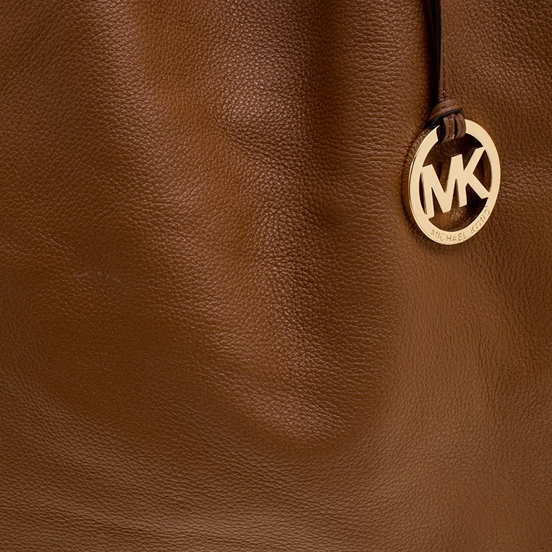 Michael Kors Cognac Leather Shopper Tote For Women - Image 5