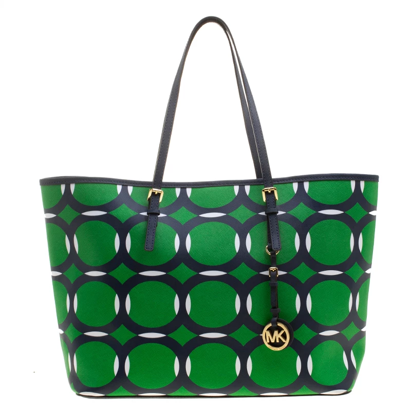 Michael Kors Multicolor Saffiano Leather Jetset Tote For Women