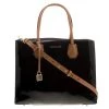 Michael Kors Black/White Leather Mercer Tote For Women