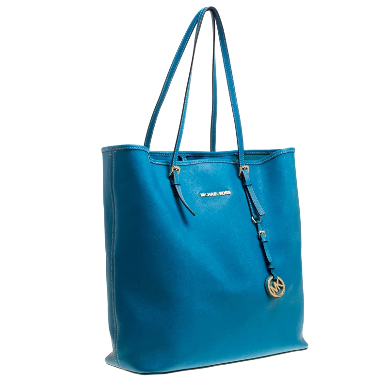 Michael Kors Turquoise Saffiano Leather Jetset Tote For Women - Image 3