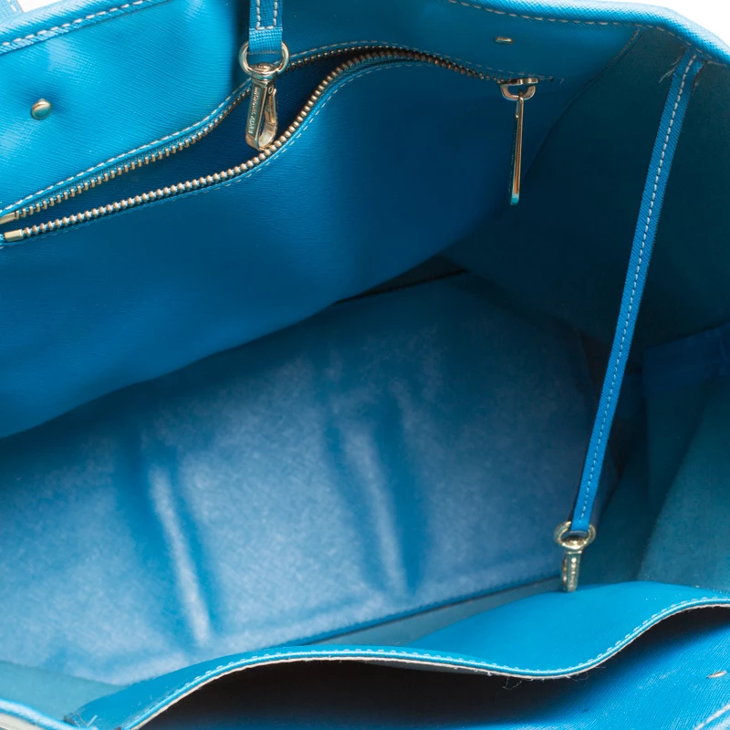 Michael Kors Turquoise Saffiano Leather Jetset Tote For Women - Image 7