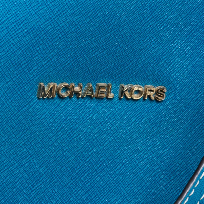 Michael Kors Turquoise Saffiano Leather Jetset Tote For Women - Image 8