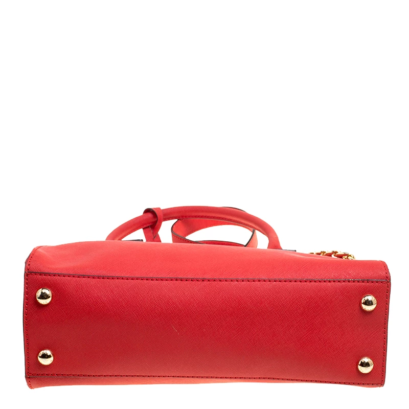 Michael Kors Red Leather Hamilton Tote For Women - Image 6