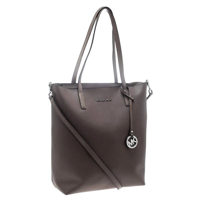 Michael Kors Dark Beige Leather Large Hayley Convertible Tote For Women - Image 3