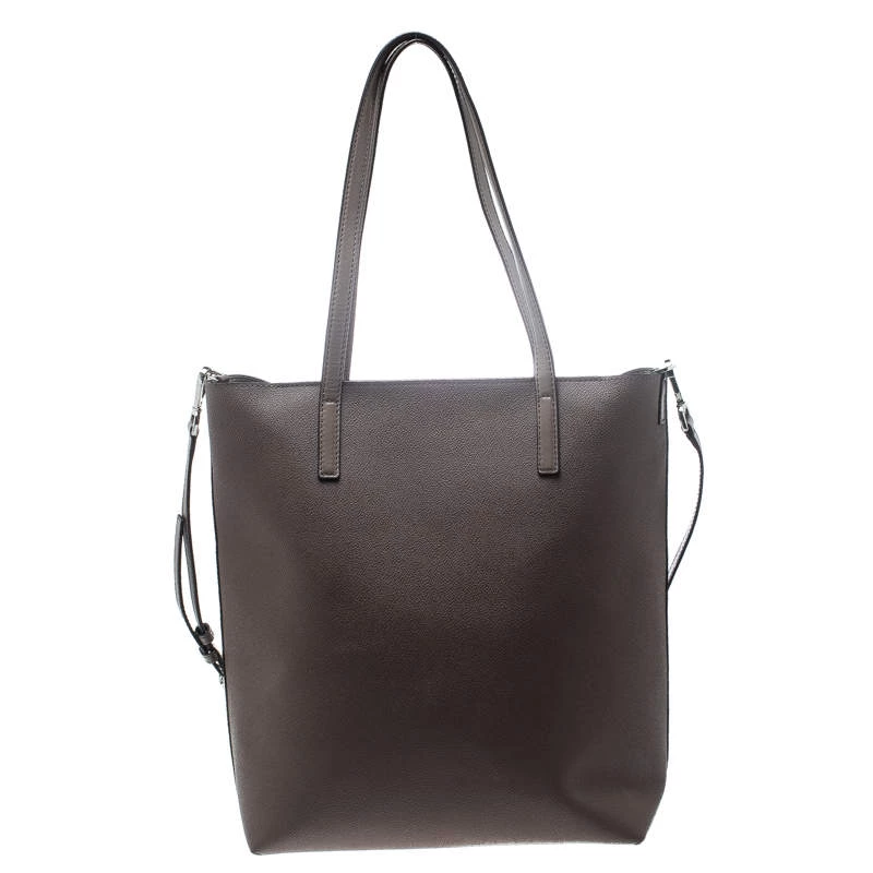 Michael Kors Dark Beige Leather Large Hayley Convertible Tote For Women - Image 4