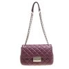 Michael Kors Burgundy Quilted Leather Sloan Shoulder Bag For Women