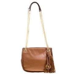 Michael Michael Kors Brown Leather Crossbody Bag For Women