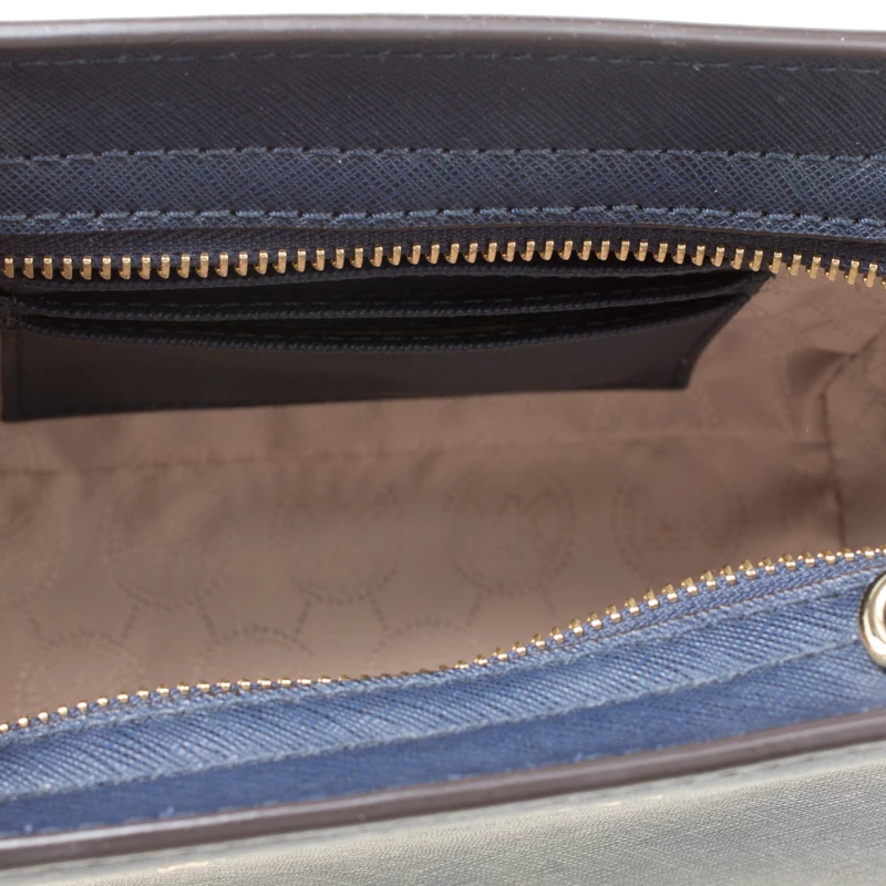 Michael Kors Blue Saffiano Leather Mini Selma Crossbody Bag For Women - Image 7