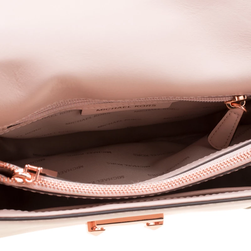 Michael Kors Blush Pink Leather Studded Whitney Shoulder Bag For Women - Image 7