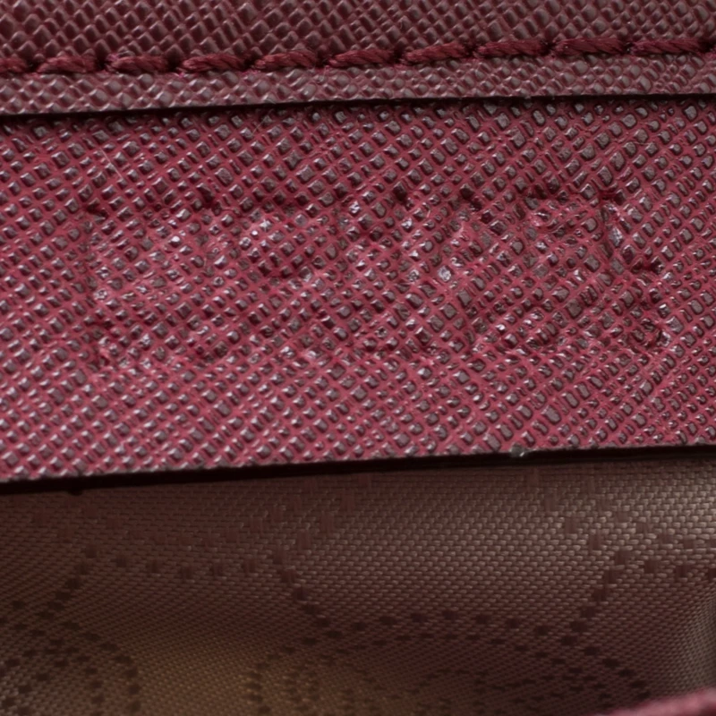 Michael Michael Kors Burgundy Leather Hamilton Tote For Women - Image 8