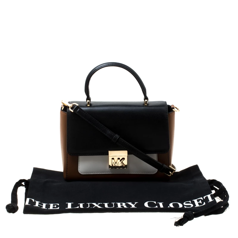 Michael Kors Tri Color Leather Medium Mindy Satchel For Women - Image 9