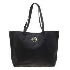 Michael Kors Black Saffiano Leather Shopper Tote For Women