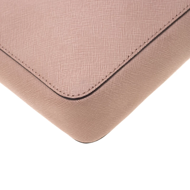 Michael Kors Beige Leather Jet Set Crossbody Bag For Women - Image 10