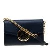 Michael Kors Blue Leather Hudson Crossbody Bag For Women