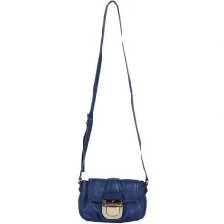 Michael Kors Blue Leather Crossbody Shoulder Bag For Women