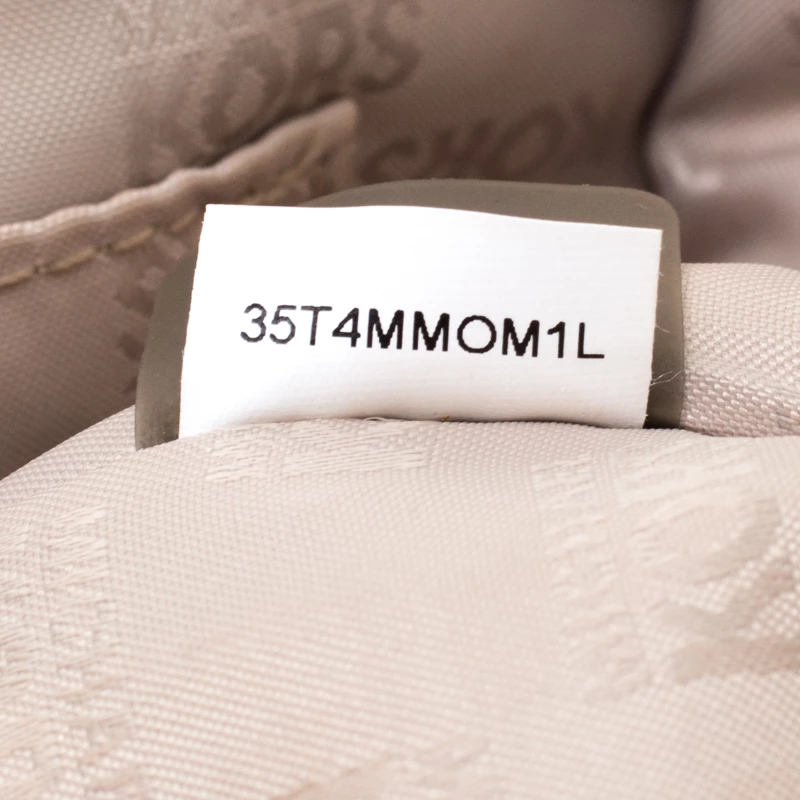 Michael Kors White/Brown Leather Fulton Flap Crossbody Bag For Women - Image 8