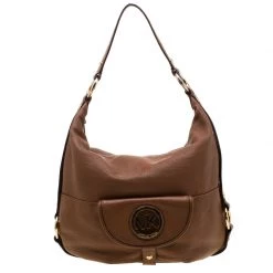 Michael Kors Brown Leather Fulton Hobo For Women