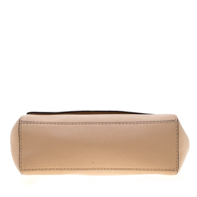 Michael Kors Beige Leather Extra Small Ava Crossbody Bag For Women - Image 6