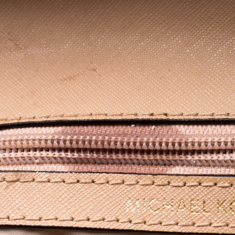 Michael Kors Beige Leather Extra Small Ava Crossbody Bag For Women - Image 10