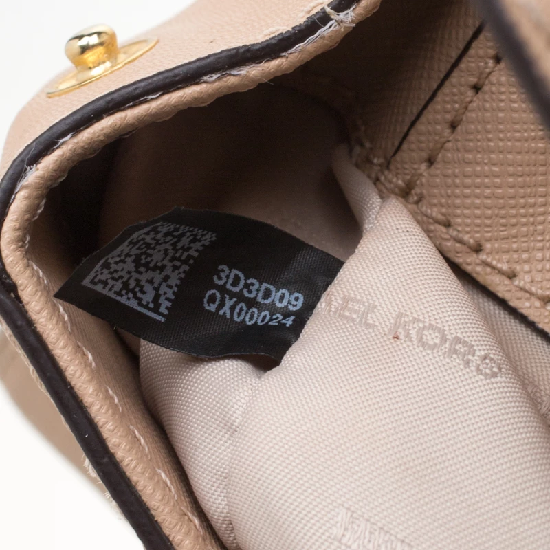 Michael Kors Beige Leather Extra Small Ava Crossbody Bag For Women - Image 8