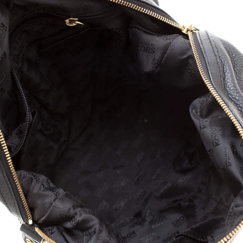 MICHAEL Michael Kors Black Leather Bedford Belted Satchel For Women - Image 7