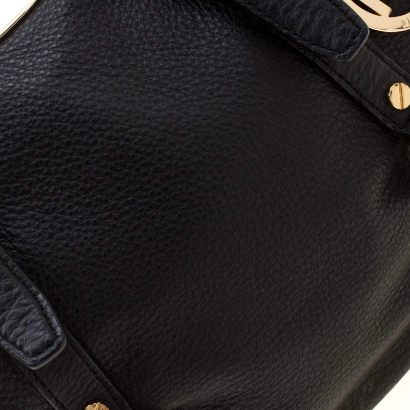 MICHAEL Michael Kors Black Leather Bedford Belted Satchel For Women - Image 5