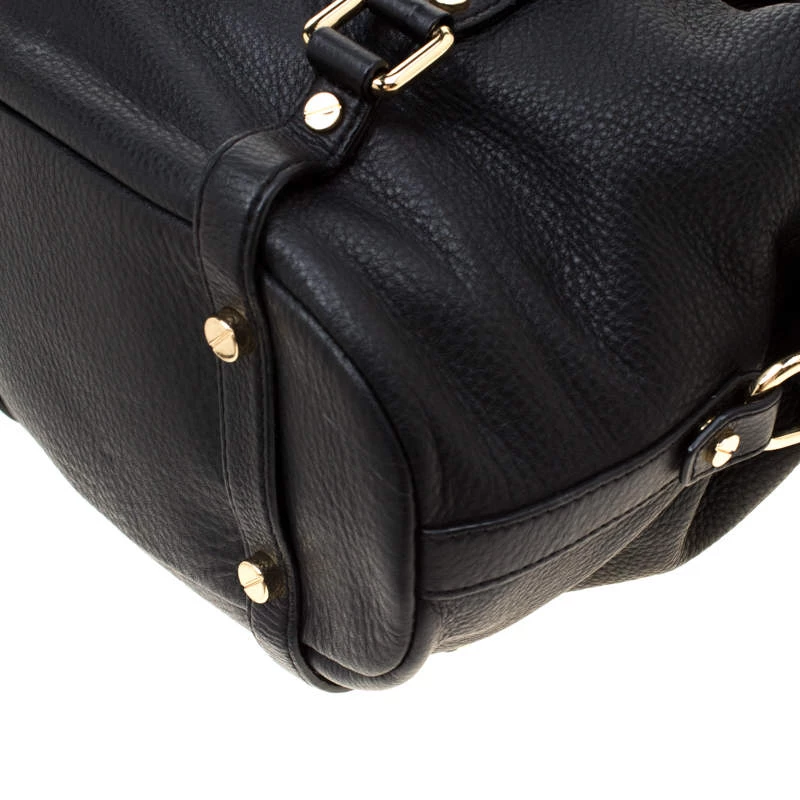 MICHAEL Michael Kors Black Leather Bedford Belted Satchel For Women - Image 12