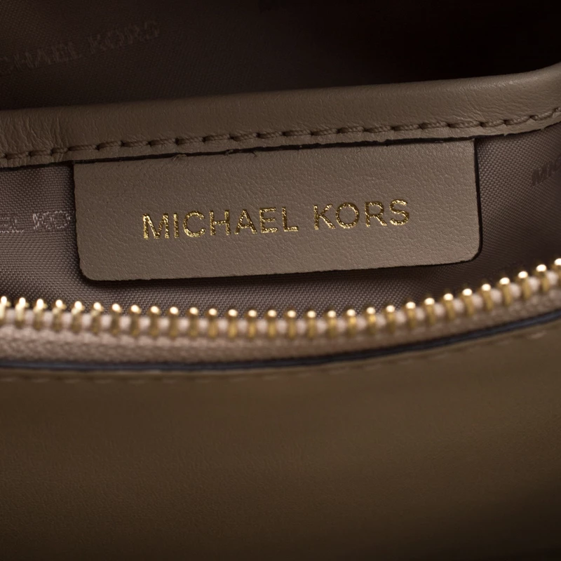 Michael Kors Beige Floral Leather Mercer Satchel For Women - Image 8