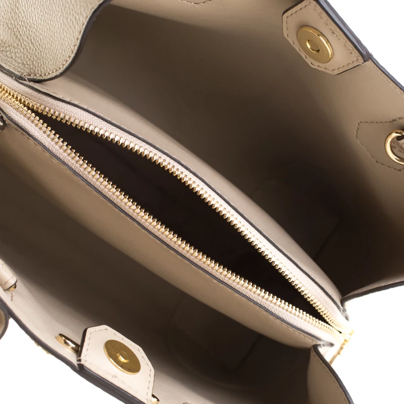 Michael Kors Beige Floral Leather Mercer Satchel For Women - Image 7