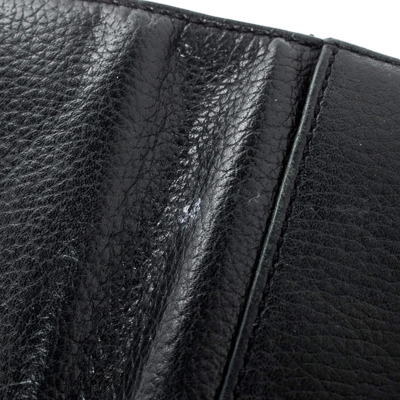 Michael Kors Black Leather Fulton Wallet For Women - Image 10