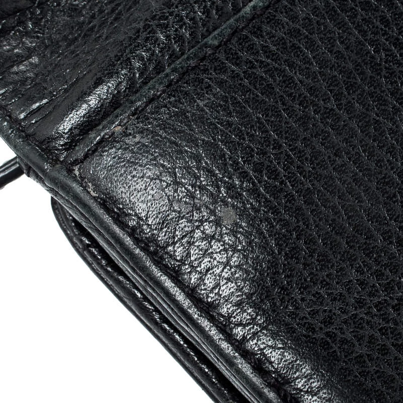 Michael Kors Black Leather Fulton Wallet For Women - Image 12